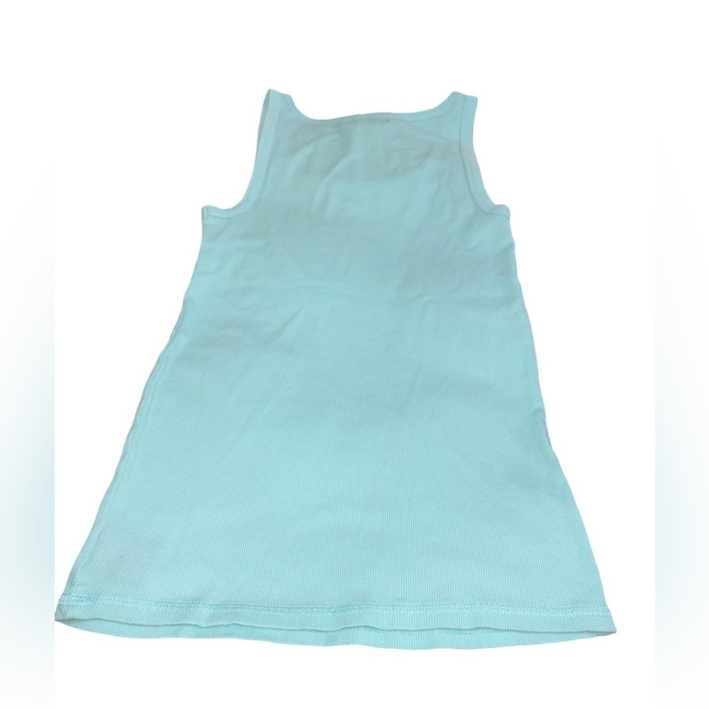 Ralph Lauren Ribbed Tank Top Size M Teal Embroidered Logo - Picture 3 of 7